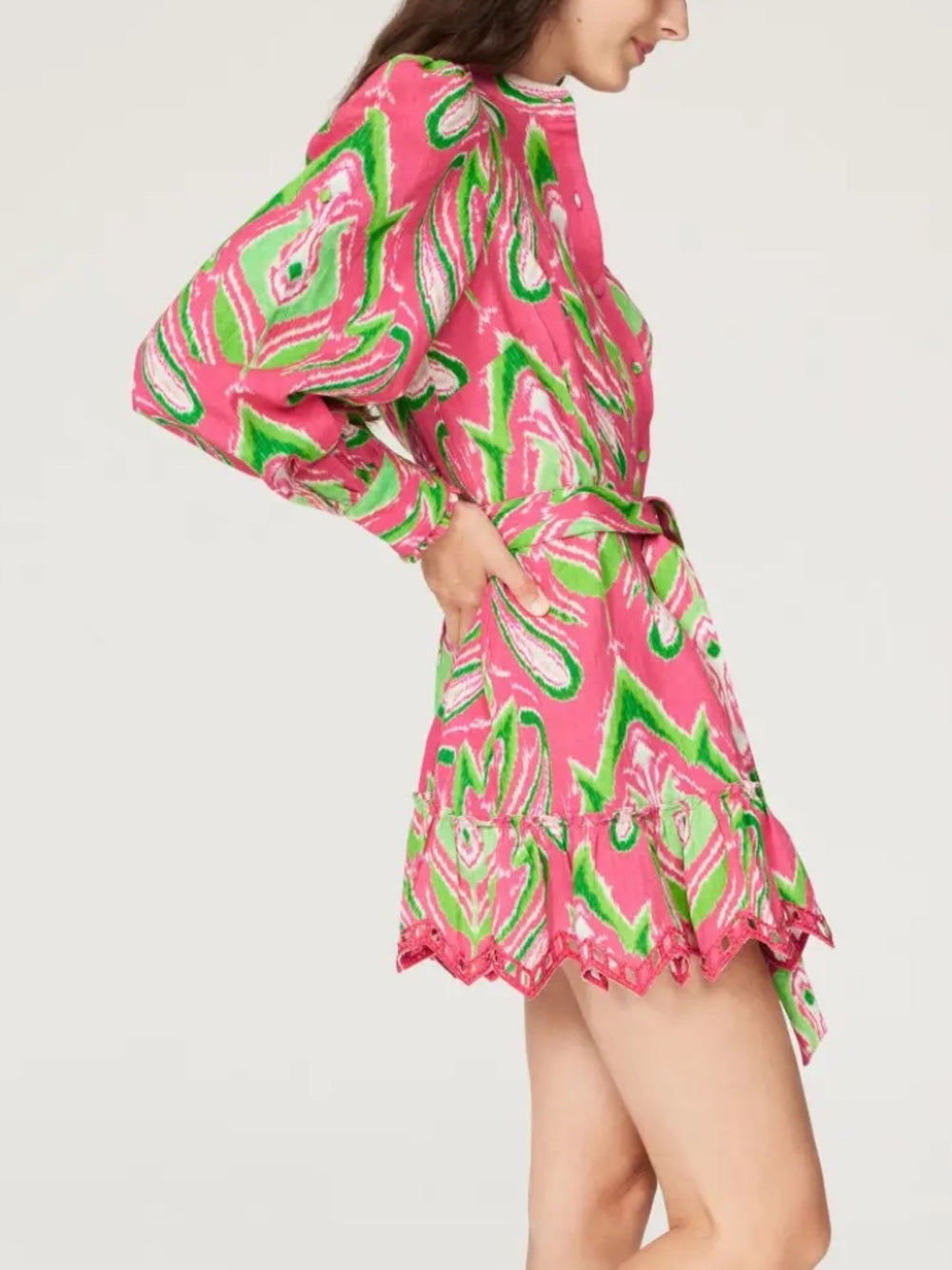 Hemant & Nandita Printed Mini Dress - size M - Image 3
