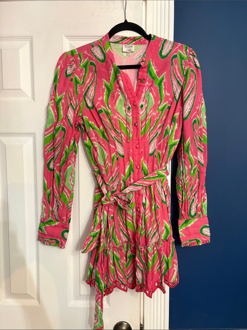 Hemant & Nandita Printed Mini Dress - size M - Image 9