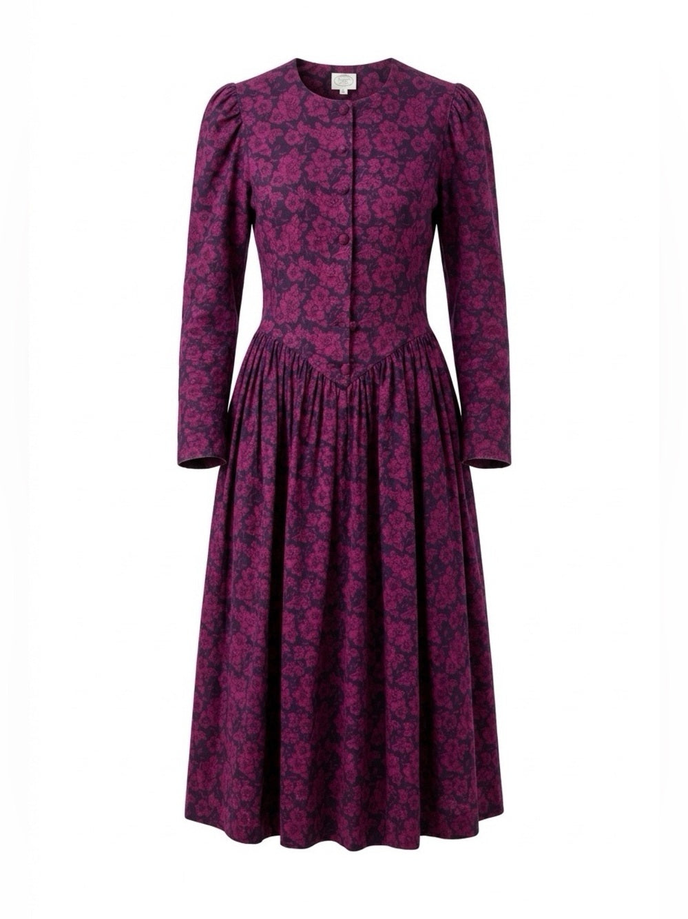 Laura Ashley Vintage purple Flower Dress - size 10 - Image 1