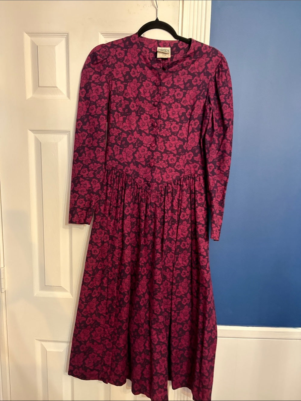 Laura Ashley Vintage purple Flower Dress - size 10 - Image 5