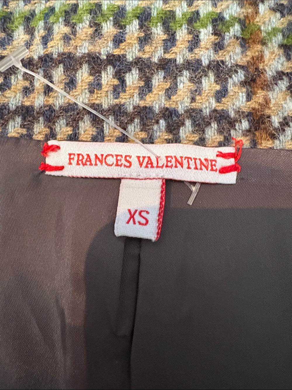 FRANCES VALENTINE Devyn Leeds Houndstooth Vest In Brown Multi - size XS - Image 4