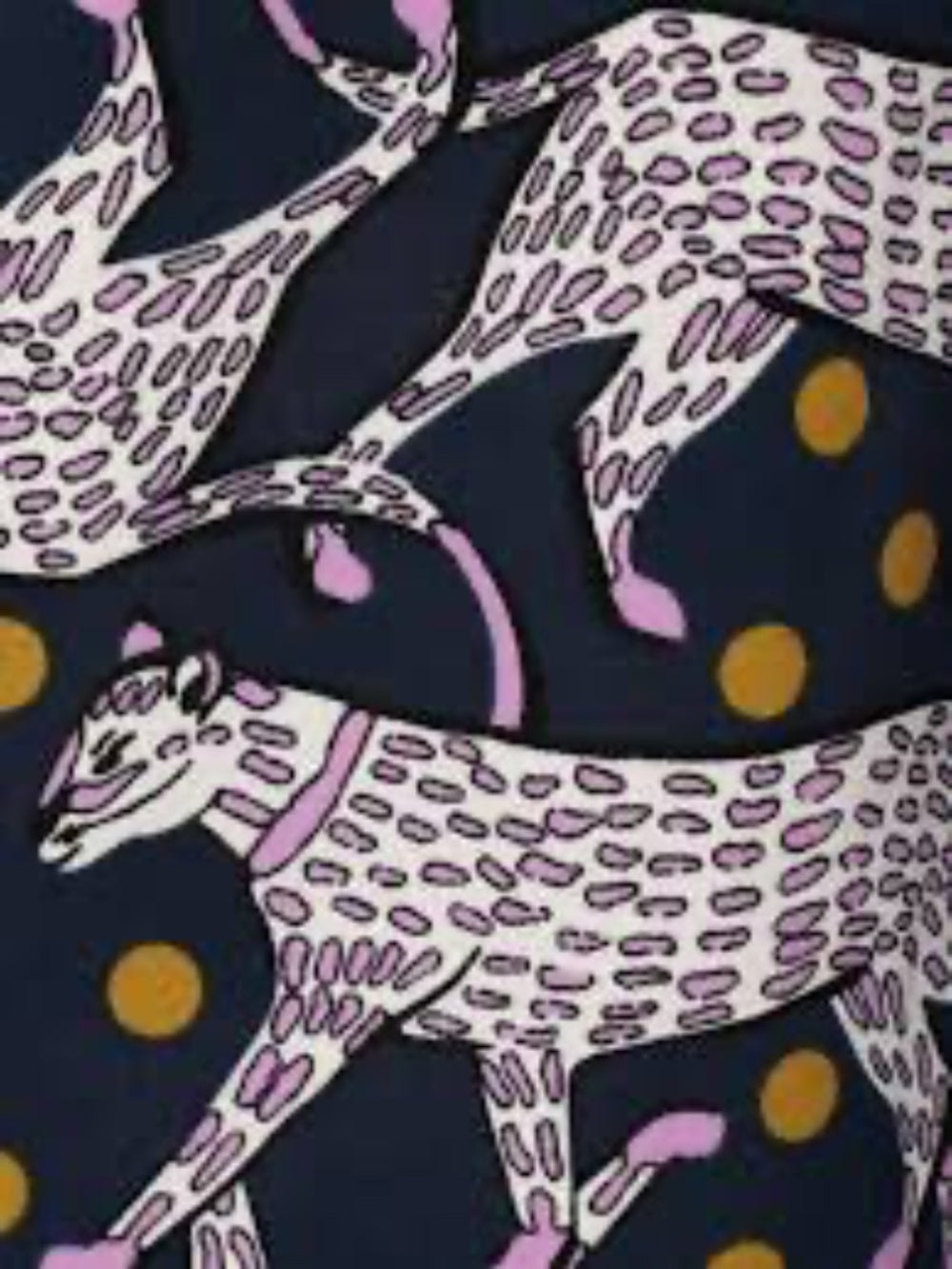Kate Spade Dotted Panther Print sweater dress - size small