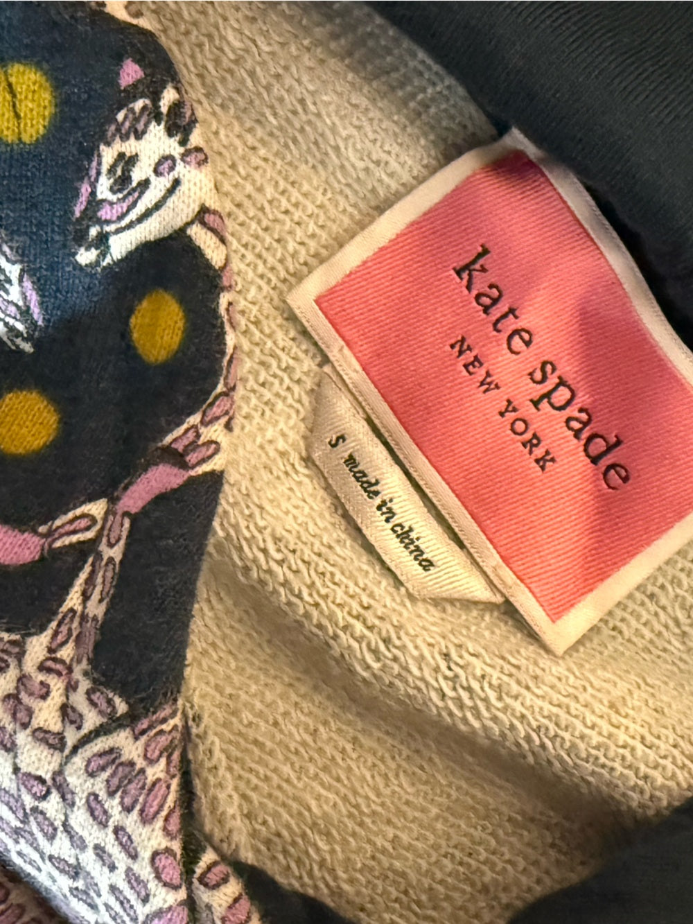 Kate Spade Dotted Panther Print sweater dress - size small