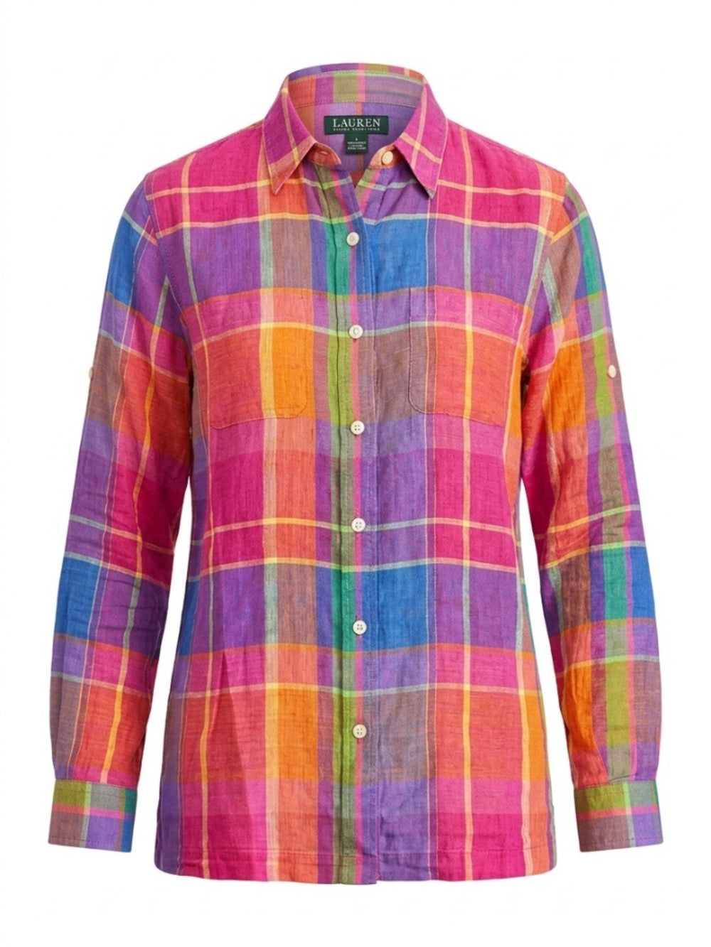 Ralph Lauren Plaid Cotton Shirt - size small petite 🌟 - Image 1