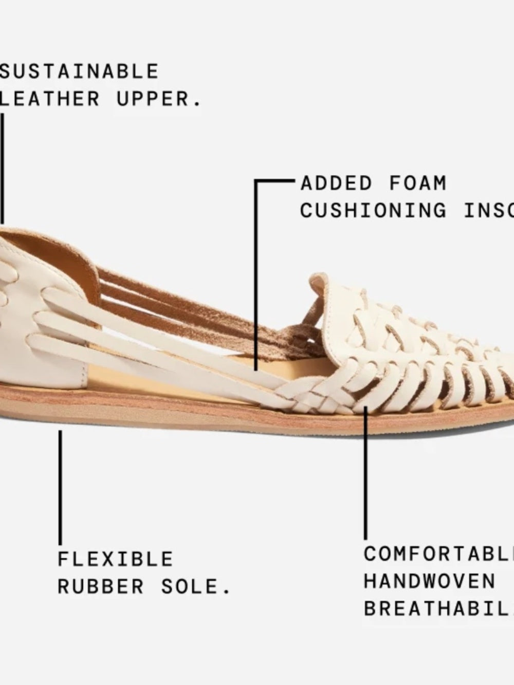 Nisolo Huarache Sandal in bone - size 9 - NEW 🌟 - Image 2