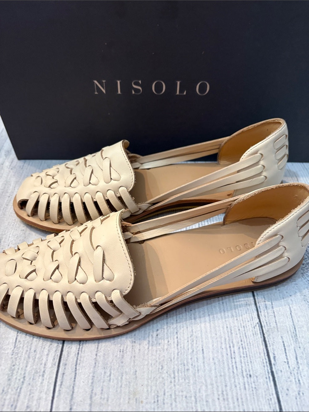 Nisolo Huarache Sandal in bone - size 9 - NEW 🌟 - Image 6