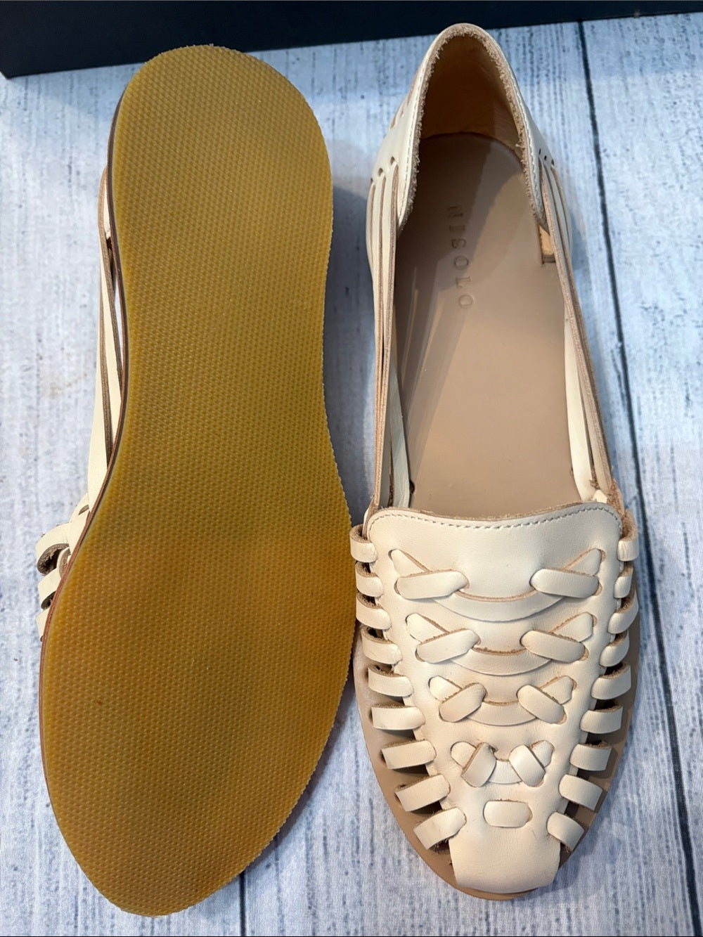 Nisolo Huarache Sandal in bone - size 9 - NEW 🌟 - Image 5