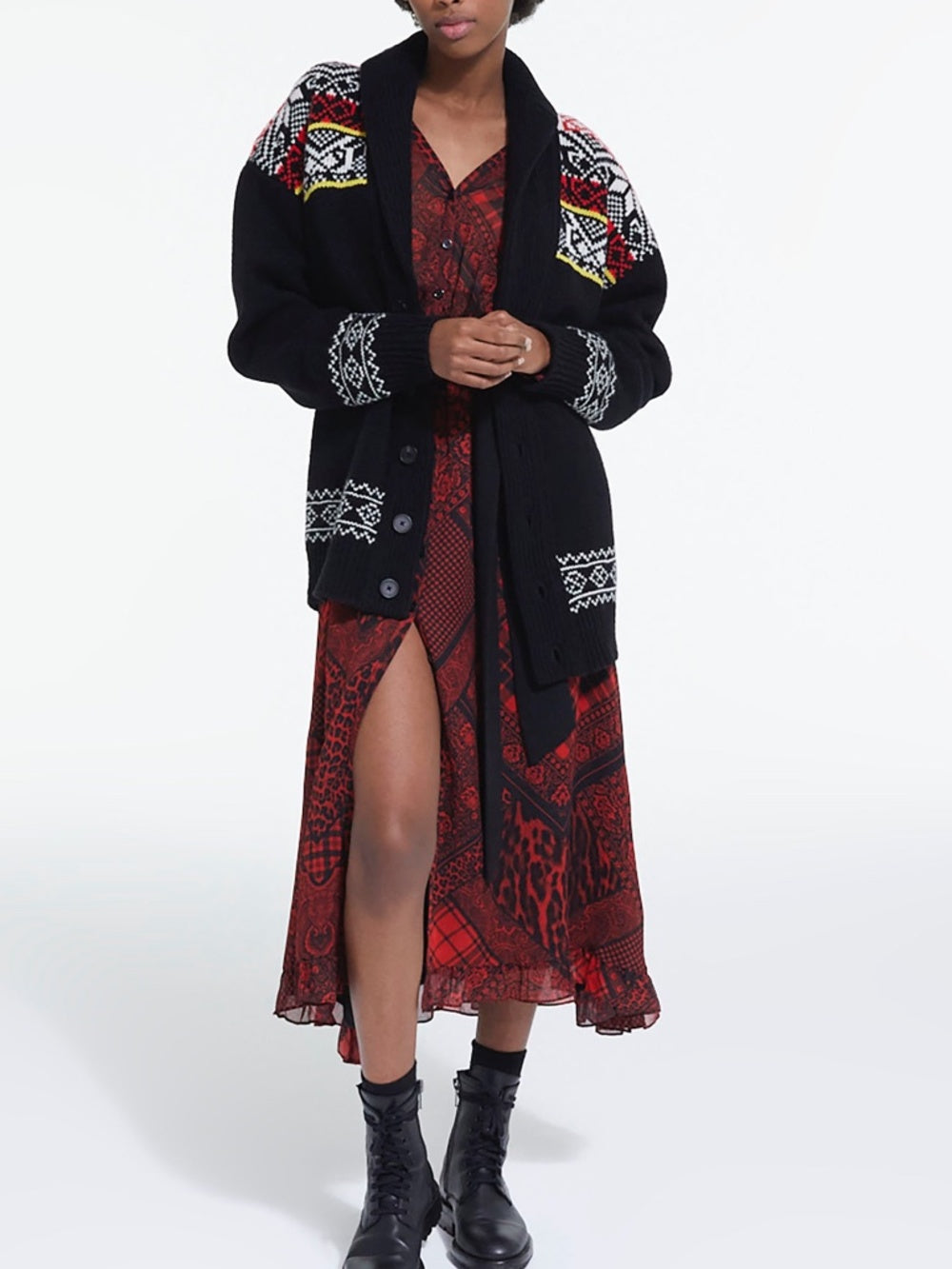 The Kooples Printed Cardigan - size 3 (large) - Image 3