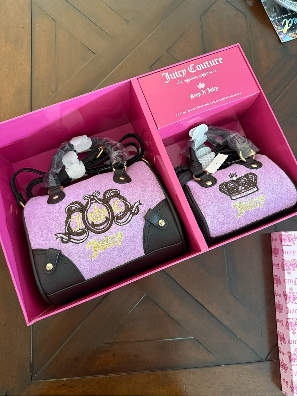 Juicy Couture Lovers Club Rare Satchels 2 Set - New in Box - Image 6