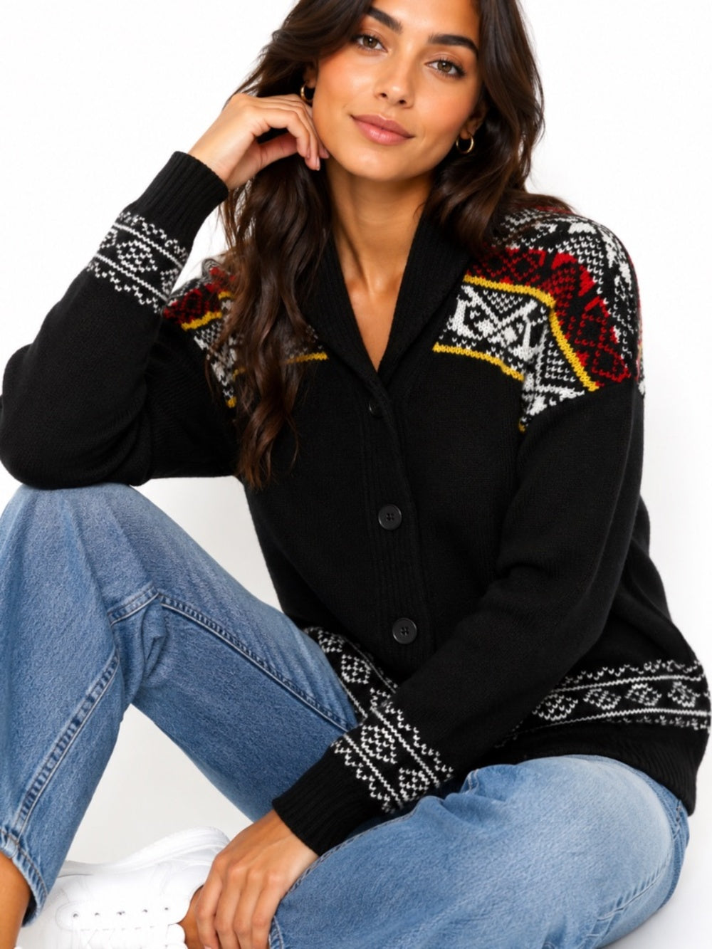 The Kooples Printed Cardigan - size 3 (large) - Image 5