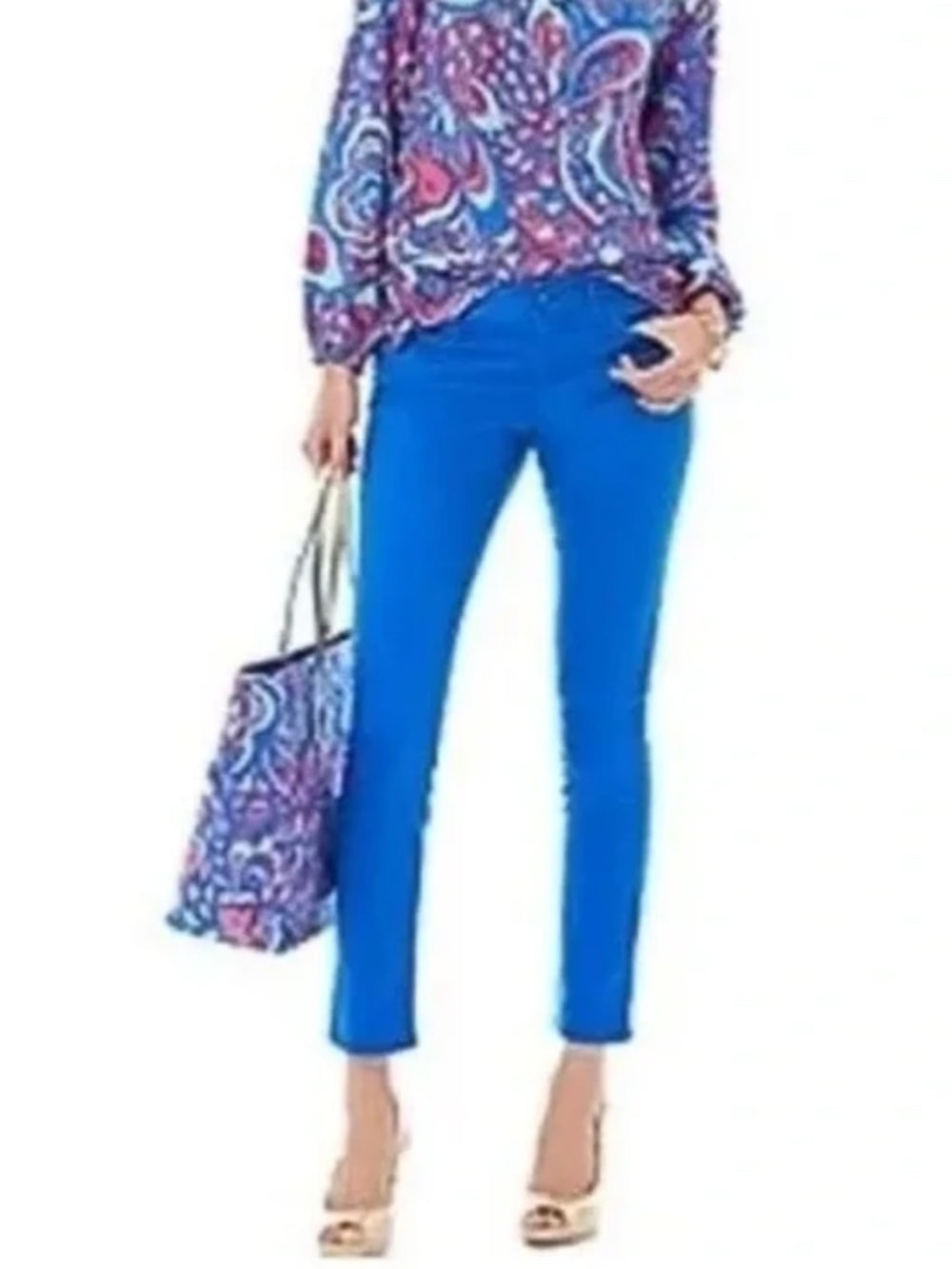 LILLY PULITZER WORTH SKINNY MINI BREWSTER BLUE - size 8 - Image 2
