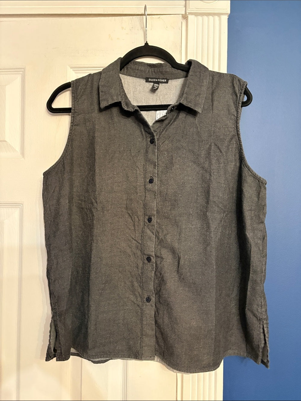 EILEEN FISHER Sleeveless Shirt - size large 🌟 - Image 4