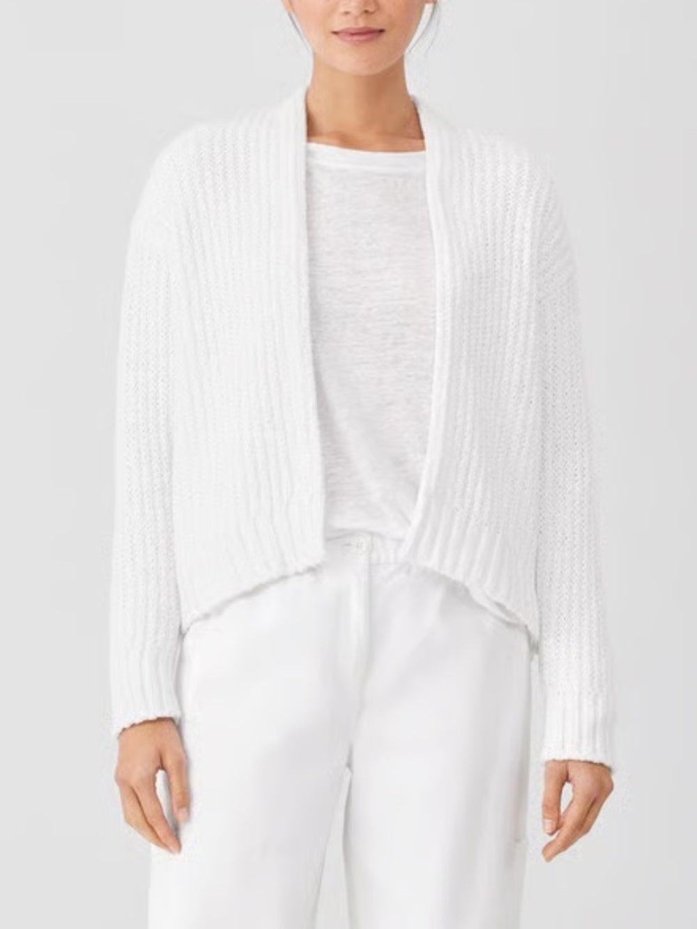 Eileen Fisher Organic Cotton Crimp Cardigan - size XS - Image 2