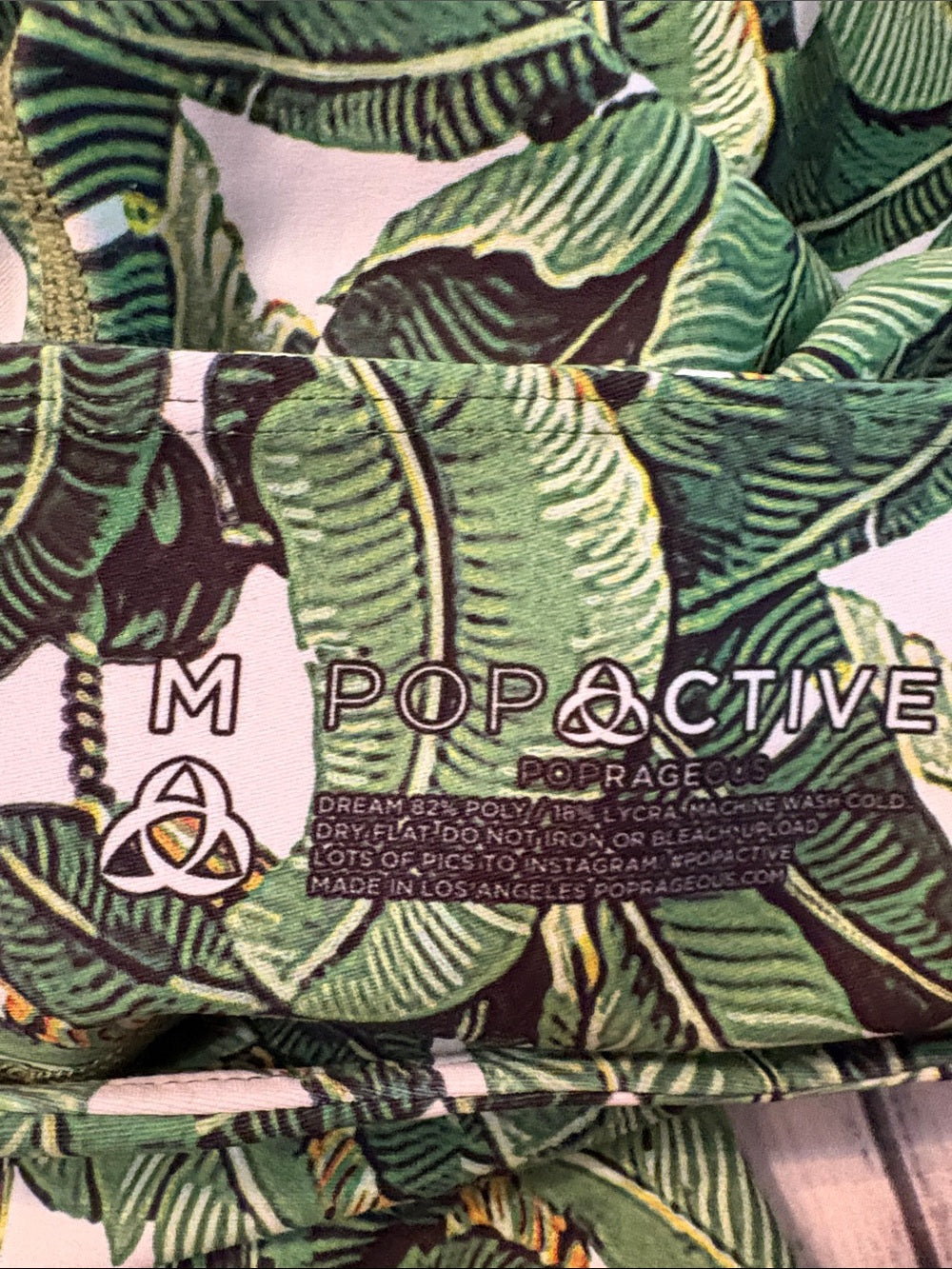 Pop Active Poprageous Banana Leaf Dream Leggings - M 🌟 - Image 3