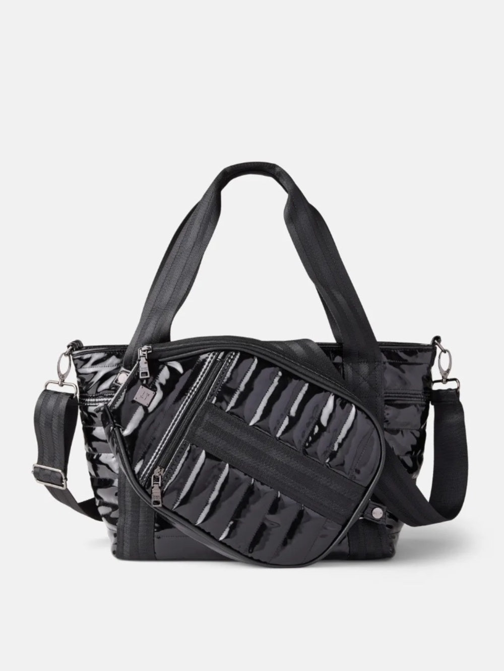 ACE OF THE COURT PICKLEBALL BAG BLACK PATENT - Image 1
