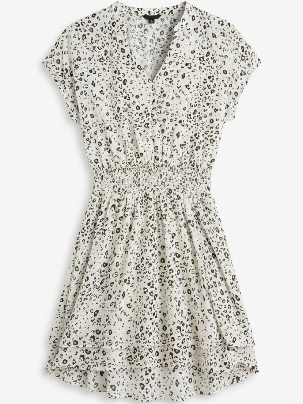 Rails Karla Mini Dress in White Mocha Leopard - size XS - Image 1