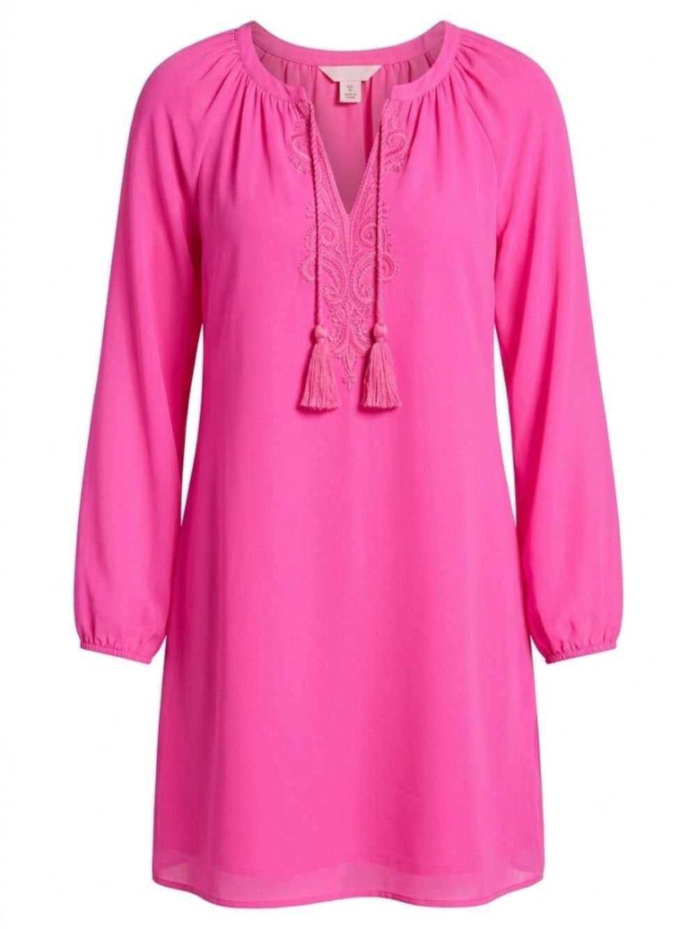 LILY PULITZER ROSLYN SILK SHIFT DRESS - size M - Image 1