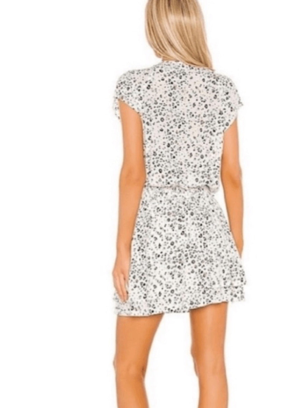 Rails Karla Mini Dress in White Mocha Leopard - size XS - Image 3