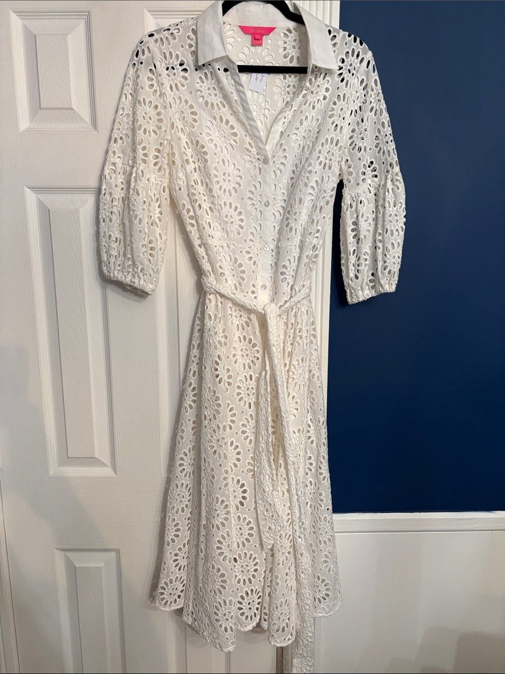 Lilly Pulitzer Mialynn Midi Eyelet Shirt - size 6 🌟 - Image 6