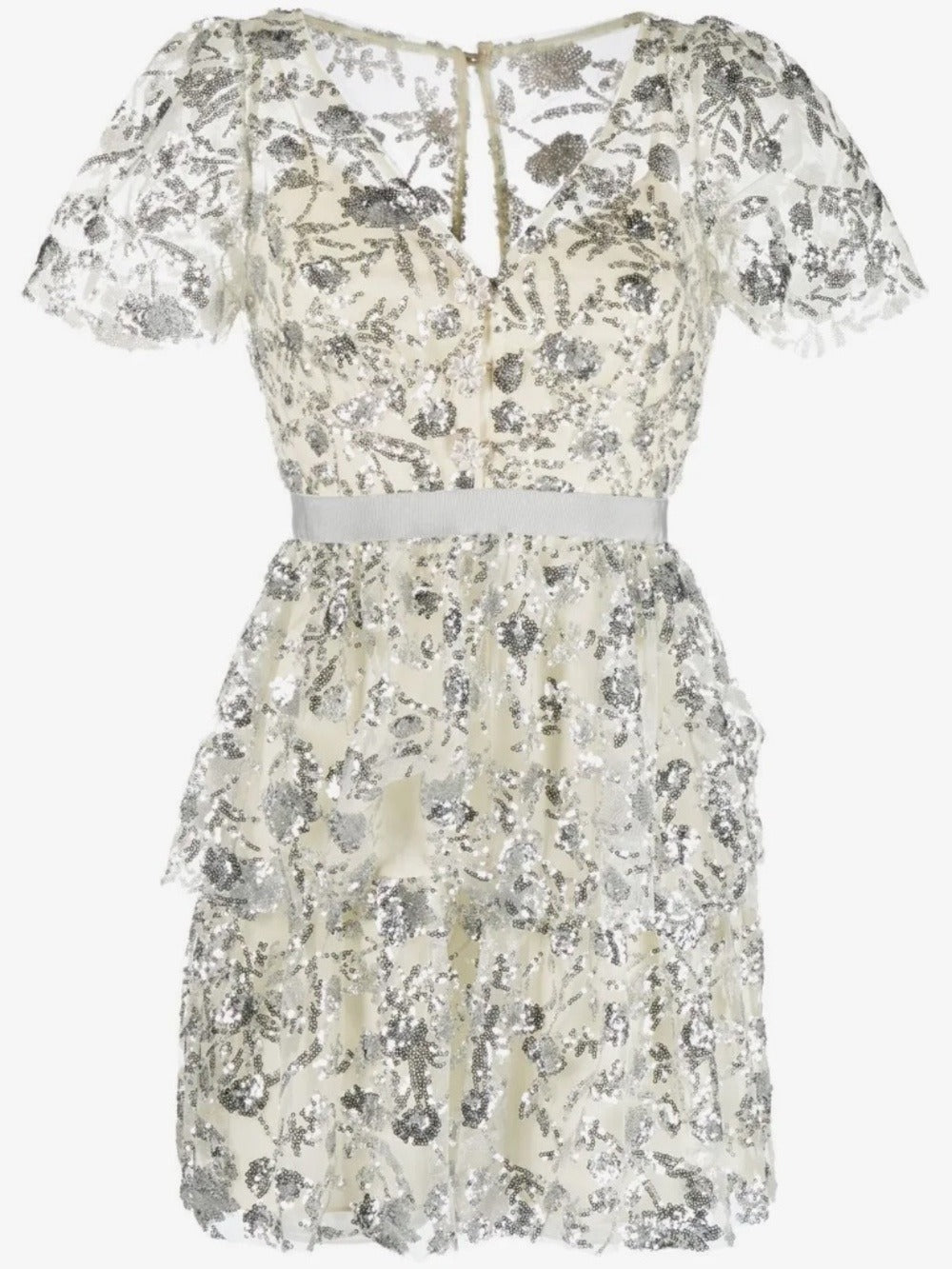 Self-Portrait sequined tiered minidress -size 8 🌟 - Image 5