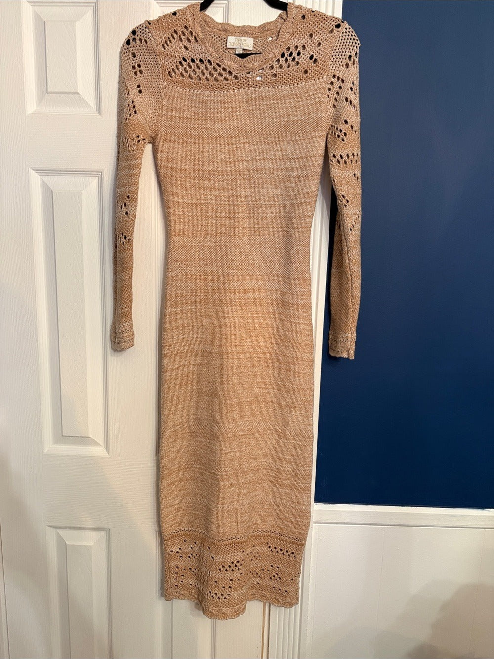 TORN BY RONNY KOBO Celeste Dress Open Knit Midi Dress - size M 🌟 - Image 7