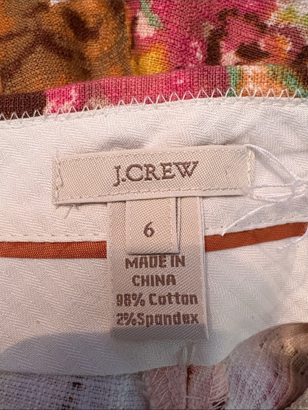 J.CREW Watercolor Lily Short - size 6 🌟 - Image 4