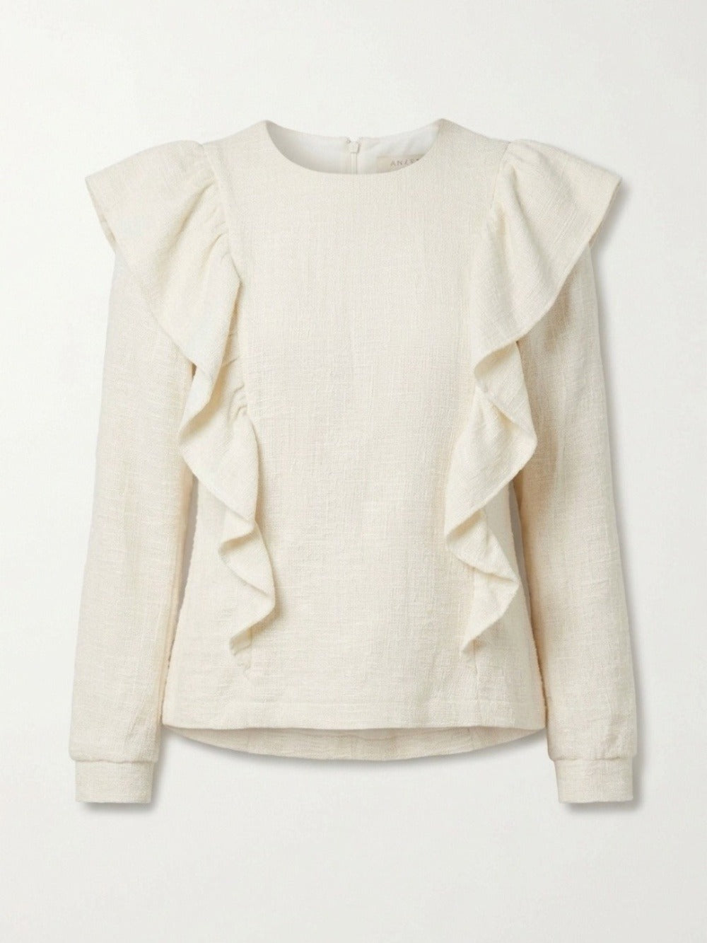 Maison Guillemette ivory ruffle blouse - size small 🌟 - Image 1
