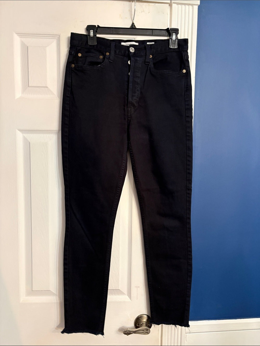 RE/DONE Originals High Rise Ankle Crop in Black - size 28 🌟 - Image 4