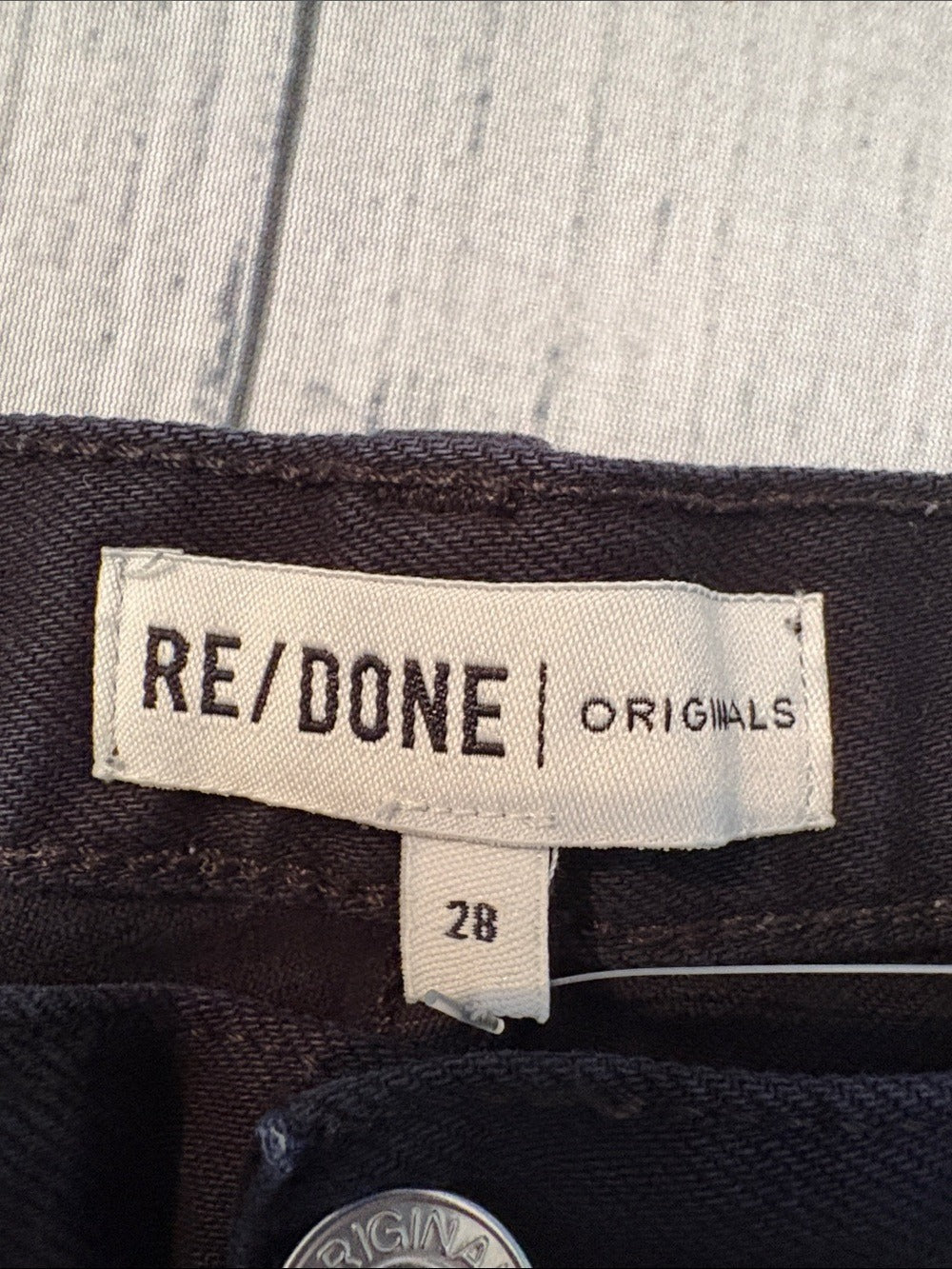 RE/DONE Originals High Rise Ankle Crop in Black - size 28 🌟 - Image 3