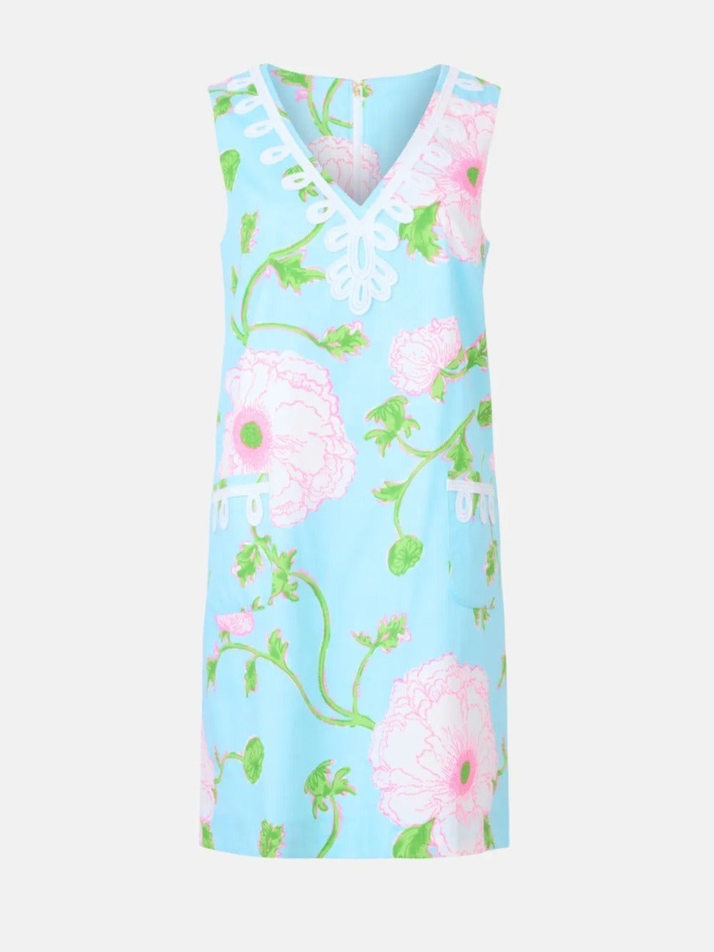 Lilly Pulitzer Sidonie Floral Stretch Shift Minidress - size 4 - Image 1