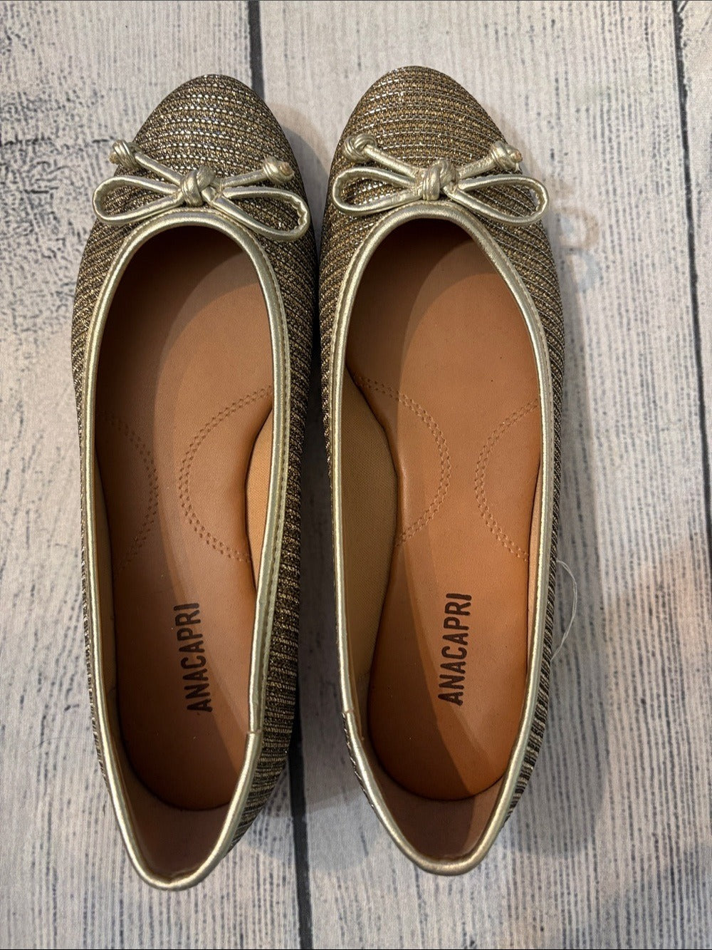 AnaCapri gold flats - size 5.5 🌟 - Image 2