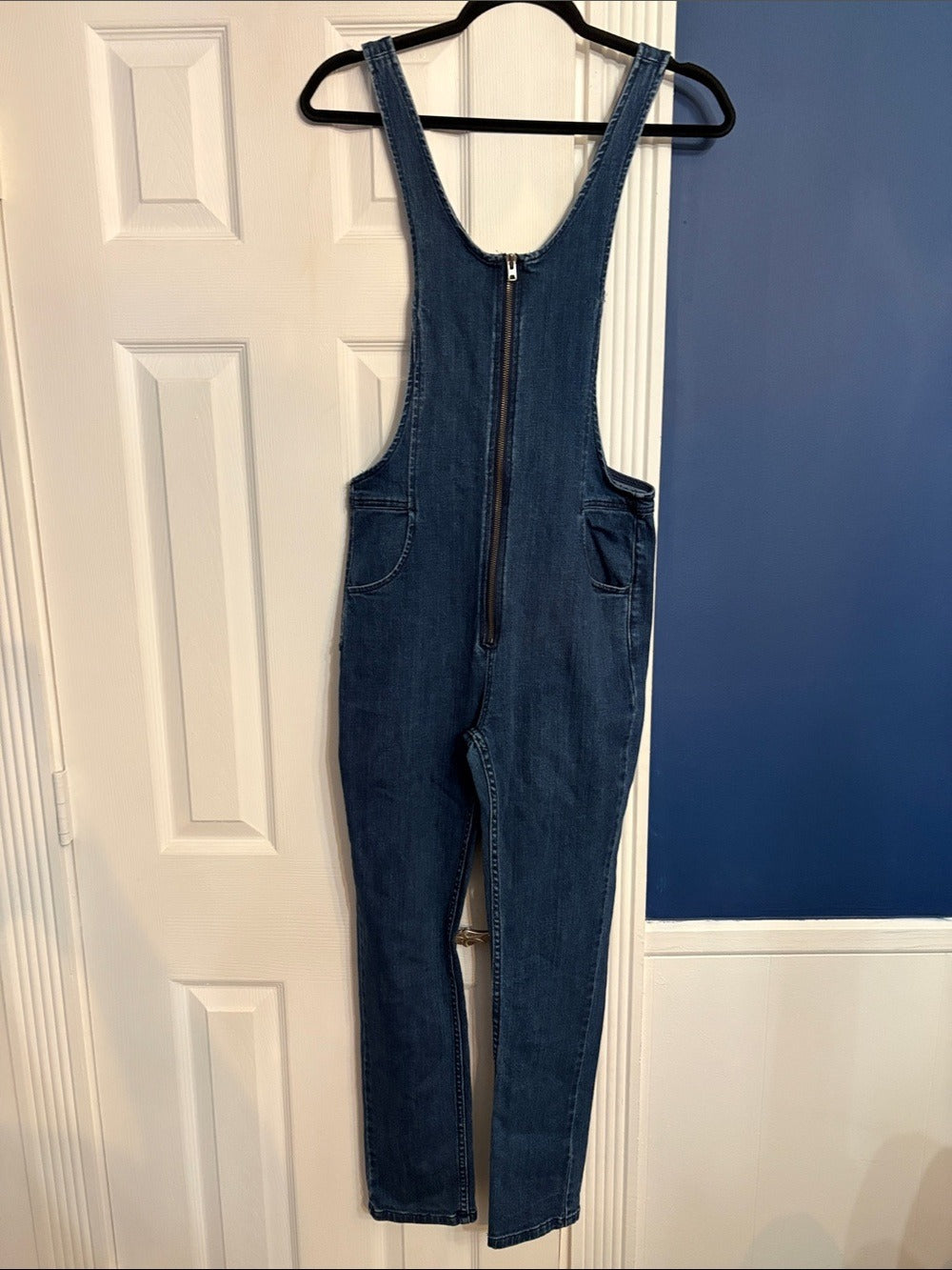 Free People Jax Blue Denim Jumpsuit - size 4 - Image 6