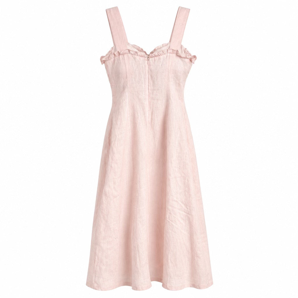 Poupette St. Barth Linen Vintage Dress - 8 - Image 2