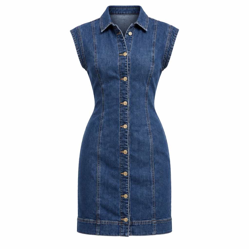 Ramy Brook Lolita Denim Dress - S - Image 1