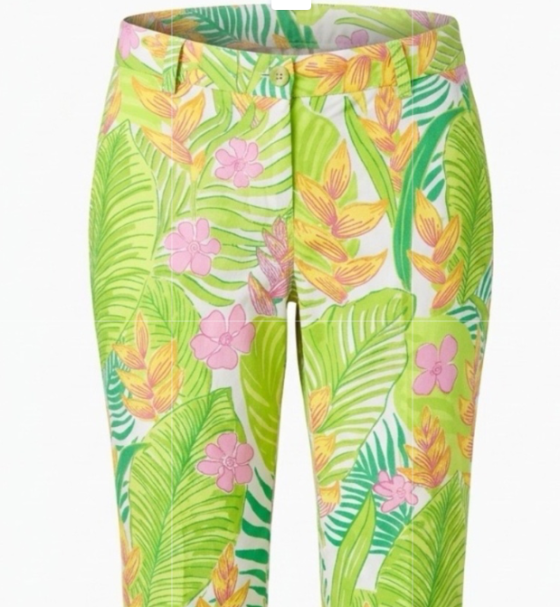 Lilly Pulitzer White Label Tropical cropped pants - size 4 - Image 2