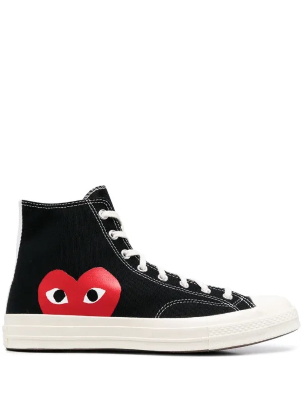 Comme Des Garçons Play x Converse high-top Sneakers - size 6 men or 8 women - Image 1