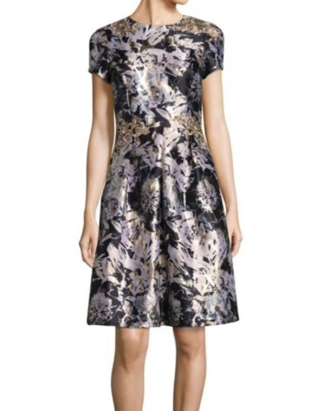 NWT David Meister Metallic Jacquard Dress - 2 🌟 - Image 1