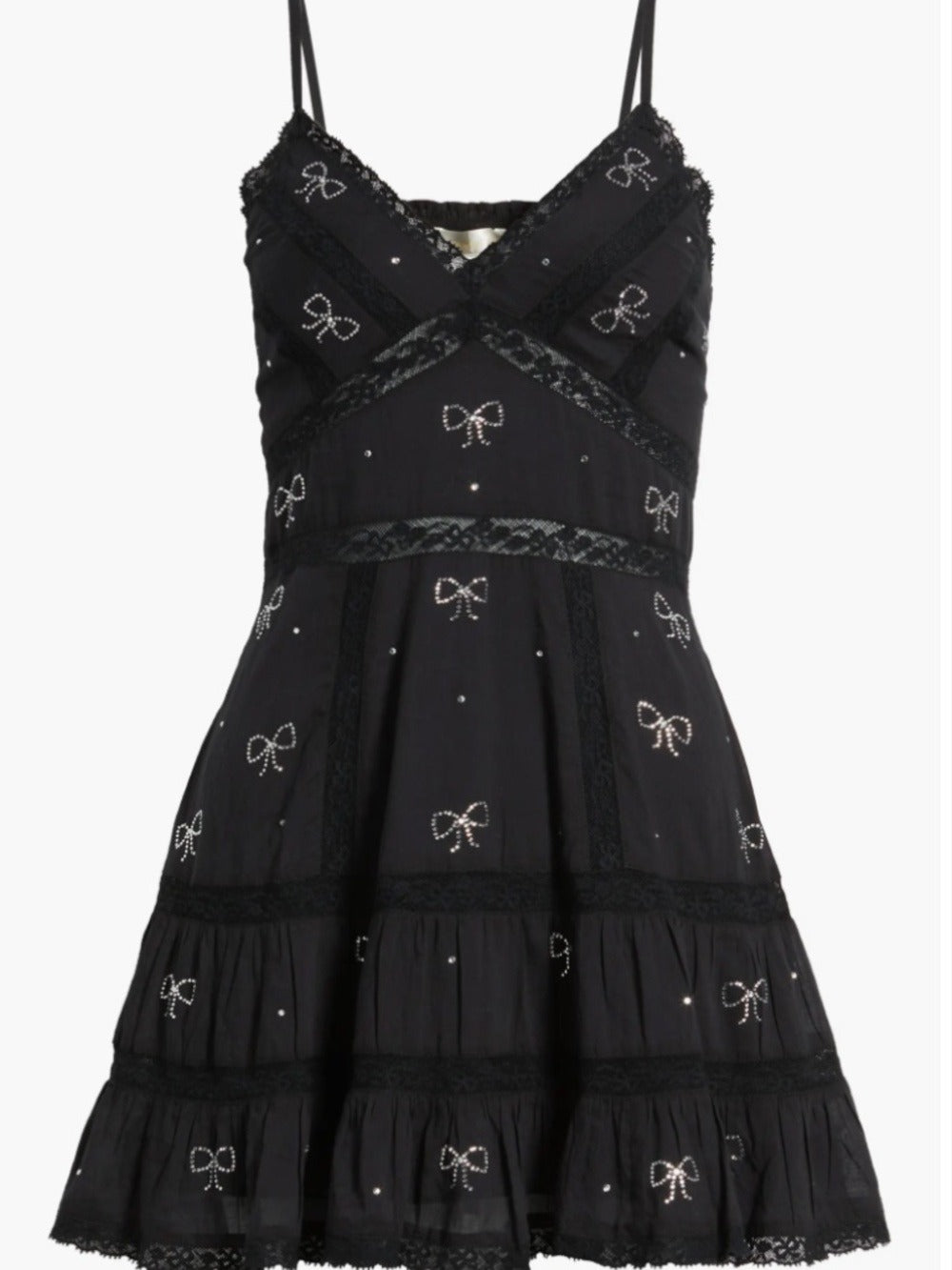 Love Shack Fancy Solbina Crystal Bow Detail Minidress - M 🌟 - Image 1