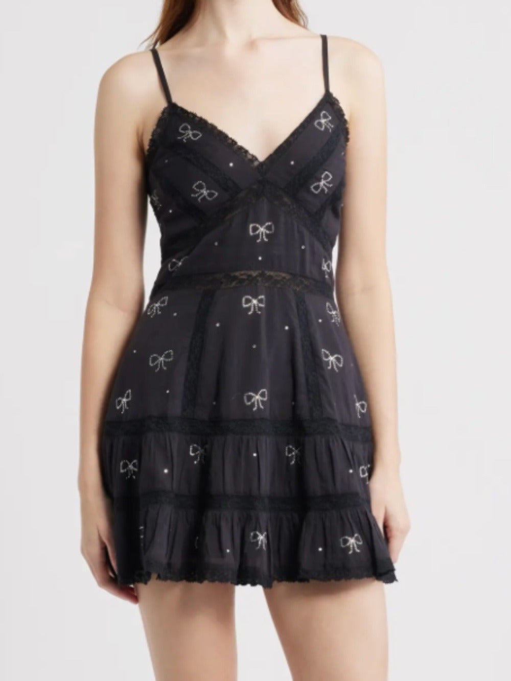 Love Shack Fancy Solbina Crystal Bow Detail Minidress - M 🌟 - Image 2