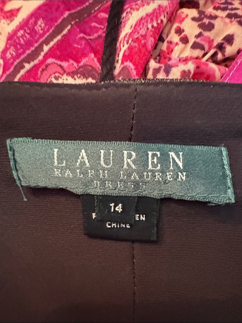 Lauren Ralph Lauren Black Silver Lurex Cocktail Dress‎ - size 14 - Image 4