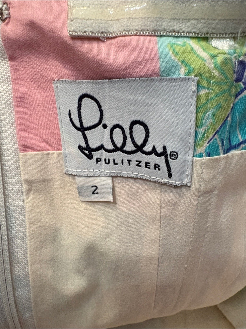 Lilly Pulitzer Moxie Multi Compass Patch Resort Vintgae Dress - size 2 - Image 4