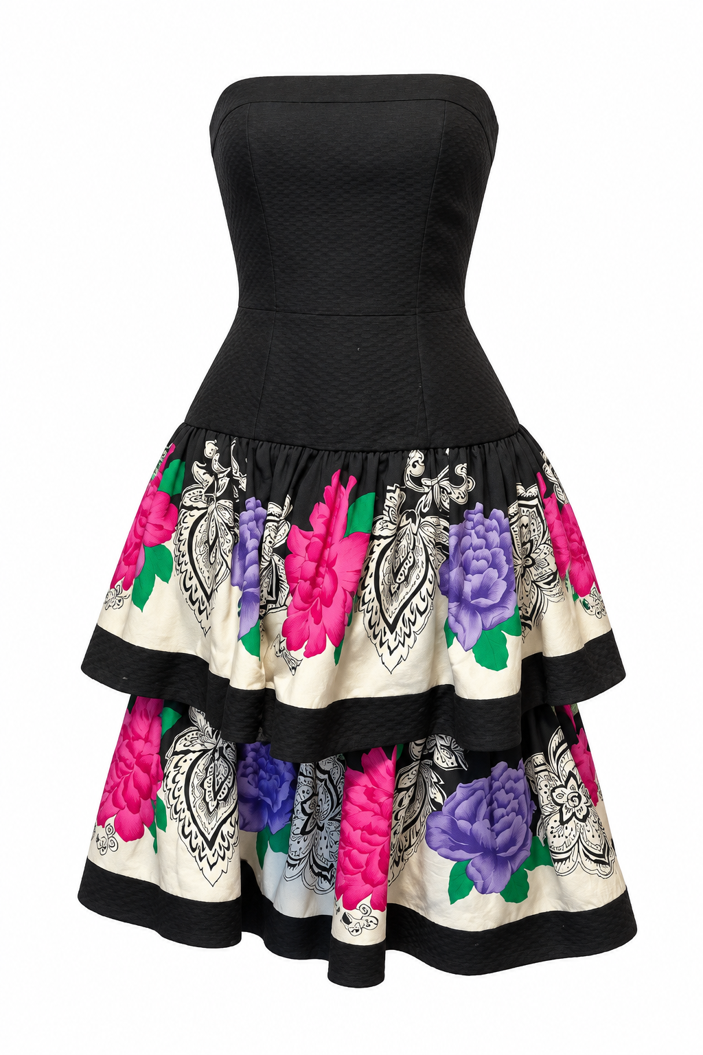 Vintage Lillie Rubin Tiered Dress - 4 - Image 1