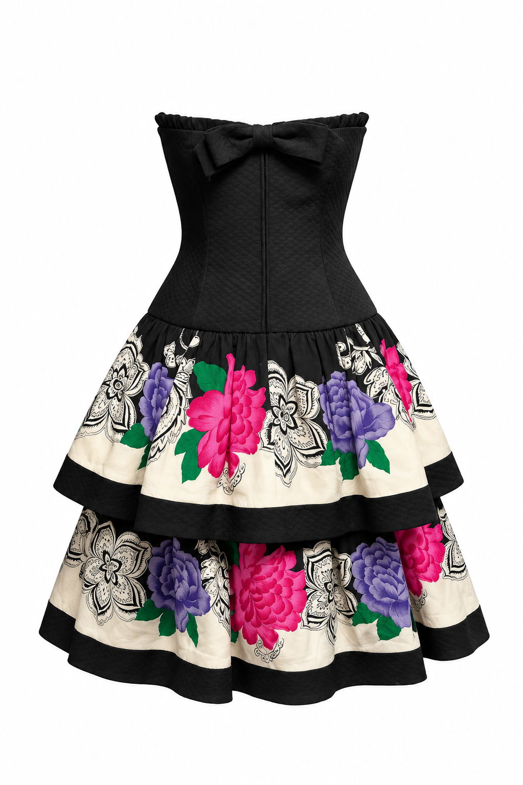 Vintage Lillie Rubin Tiered Dress - 4 - Image 2