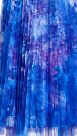 Marchesa Notte Pleated Chiffon Dress - 4 - Image 2