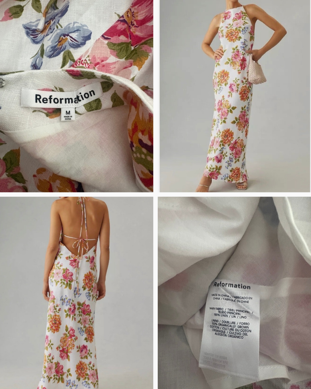 Reformation Selia Linen Maxi Dress - M - Image 4