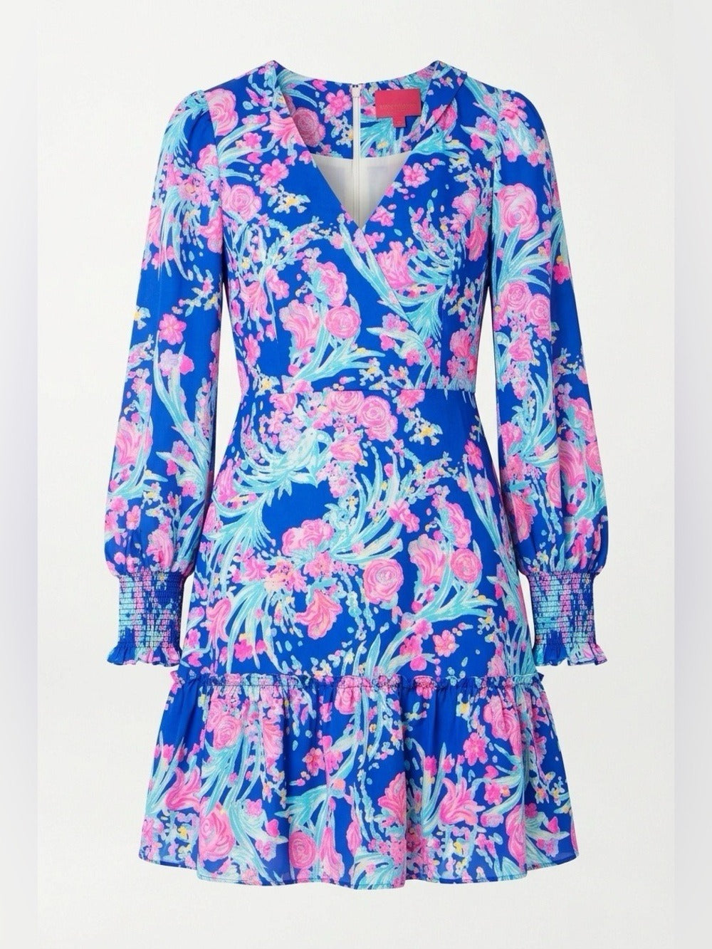 Lilly Pulitzer Rosie Stretch Dress Corsica Blue Toucan Party - size 8 - Image 1