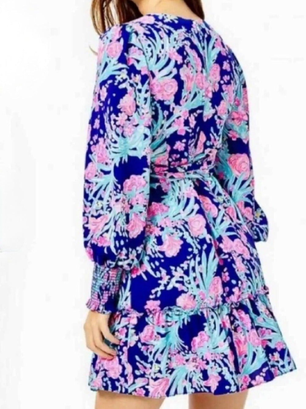 Lilly Pulitzer Rosie Stretch Dress Corsica Blue Toucan Party - size 8 - Image 2