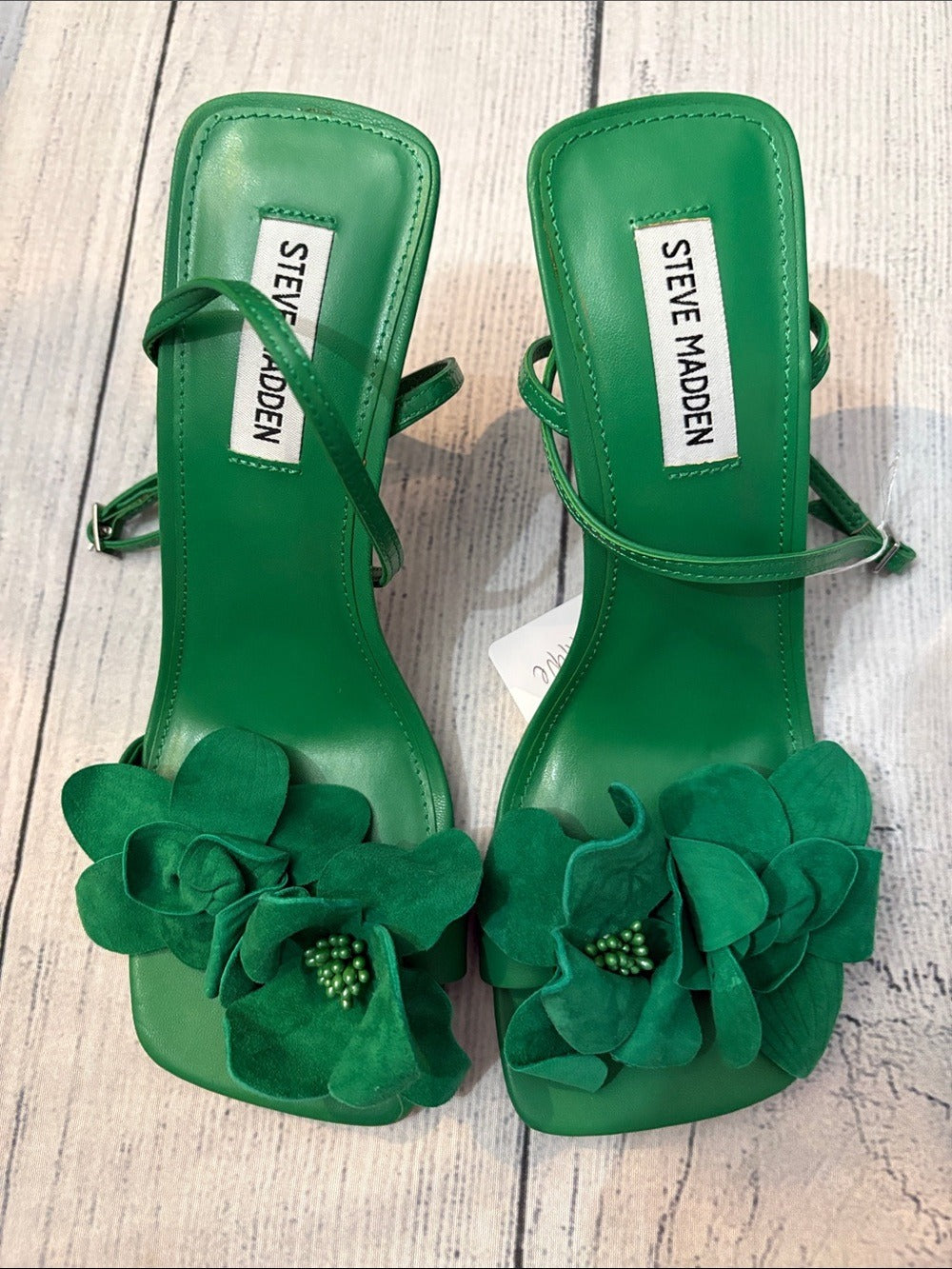 Steve Madden Women's Amani Heeled Sandal Green - size 9 - NEW 🌟 - Image 3