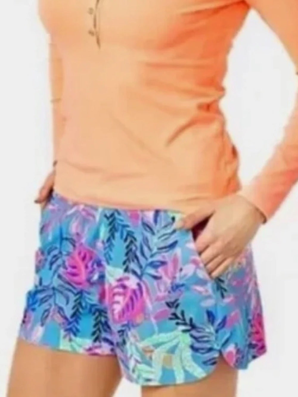 Lilly Pulitzer Women’s Ocean View Pull On Short‎ Porto Blue - size Small - NWT - Image 1