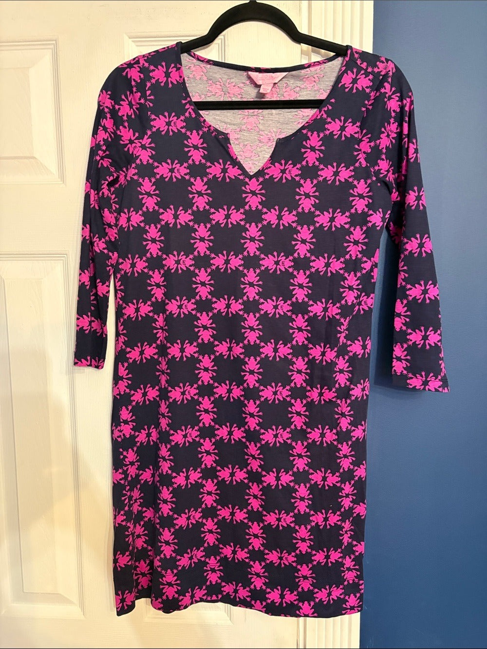 Lilly Pulitzer Gretchen Get Hoppy Frog Print Mini Dress - size small - Image 4